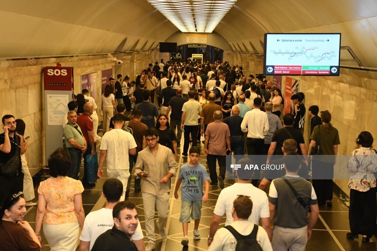 15 сентября услугами Бакметрополитена воспользовались более 605 тыс. пассажиров