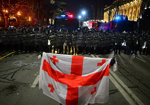 Акция протеста в Тбилиси на проспекте Руставели завершилась