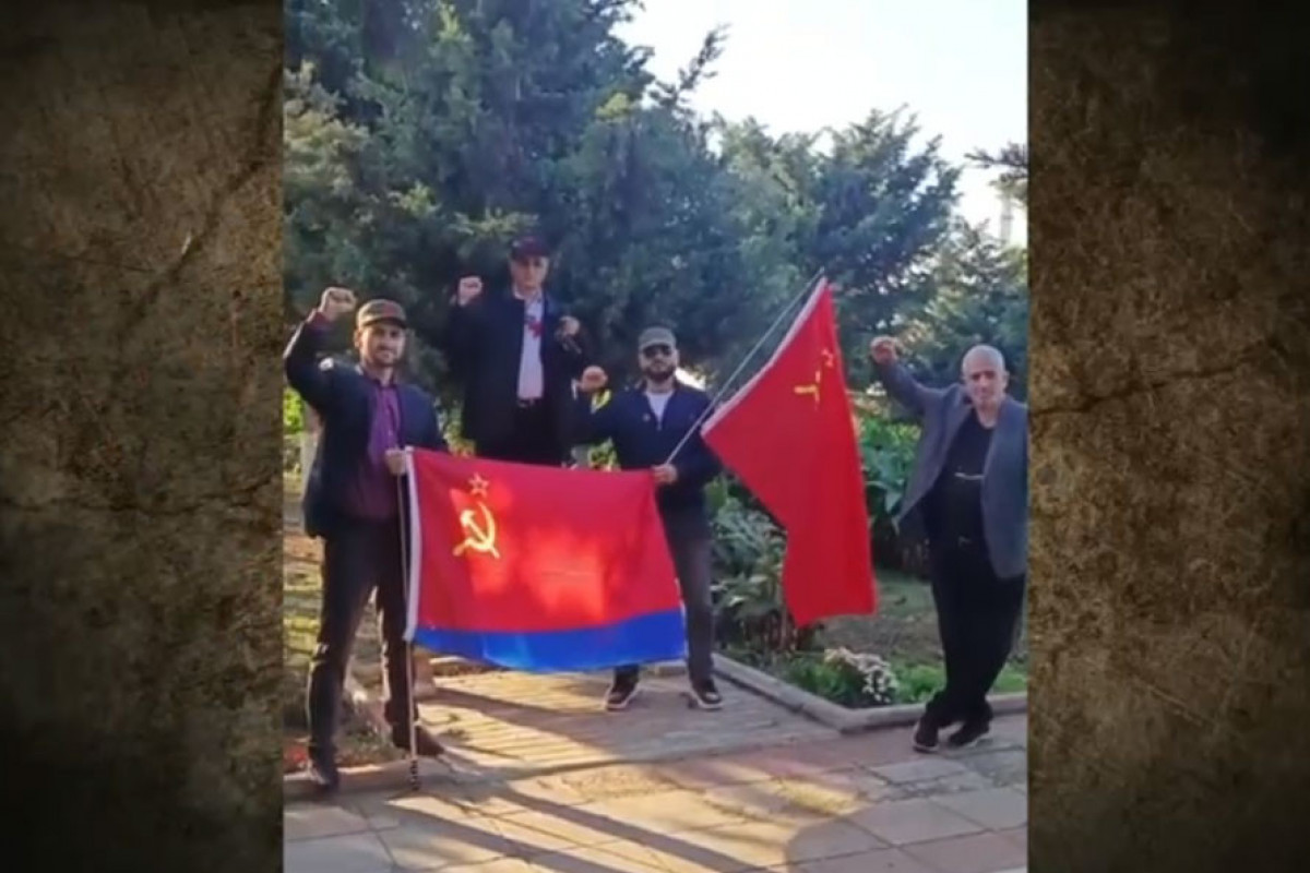 Арестованы лица, размахивавшие флагами СССР в Баку - ВИДЕО-ОБНОВЛЕНО