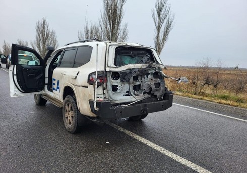 Автомобиль МАГАТЭ подвергся атаке дрона по дороге к Запорожской АЭС
