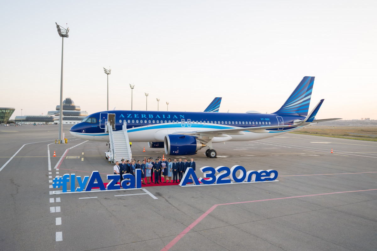 AZAL продолжает обновление флота: Второй в этому году новый Airbus A320neo прибыл в Баку