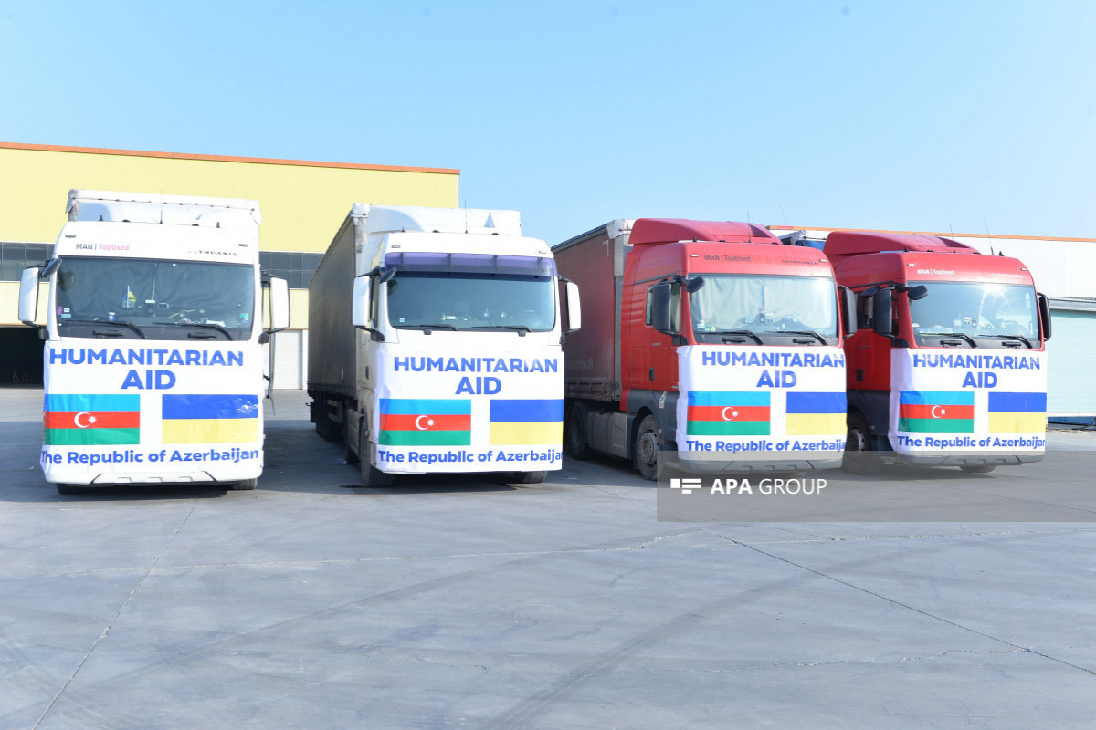 Азербайджан отправил очередную гуманитарную помощь в Украину-ФОТО