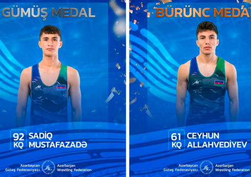 Азербайджанские борцы завоевали две медали на международном турнире в Болгарии