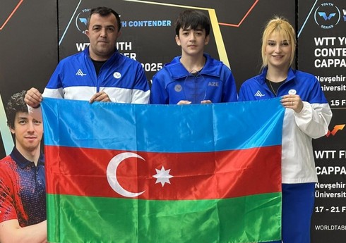 Азербайджанские теннисисты завершили турнир WTT Youth Contender с тремя медалями