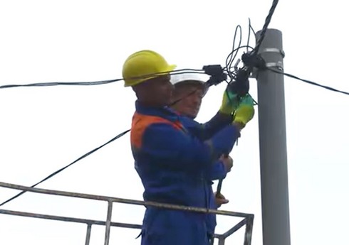 "Азеришыг" обновляет электросети в четырех селах Гедабейского района