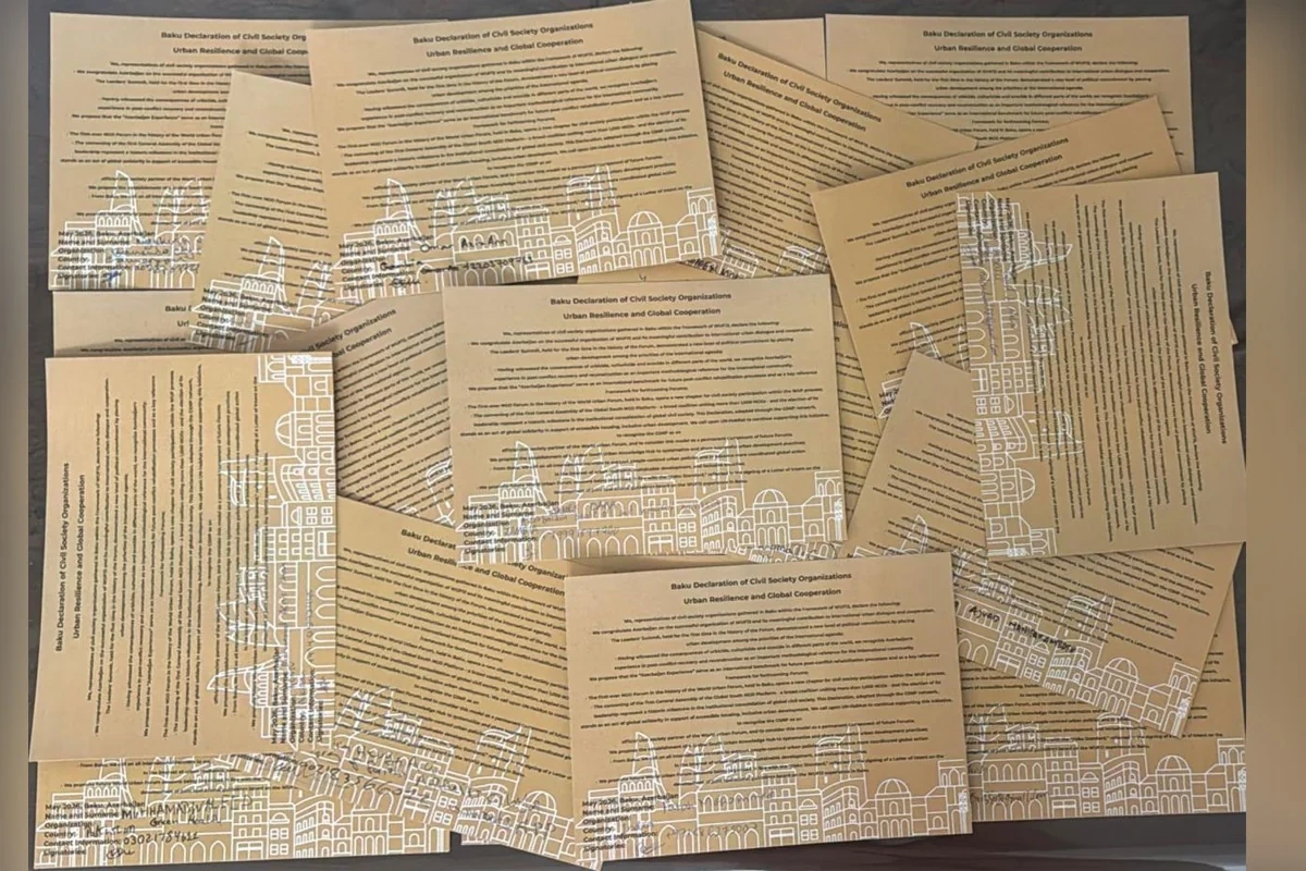 Бакинскую декларацию по WUF13 подписали 569 НКО из 103 стран