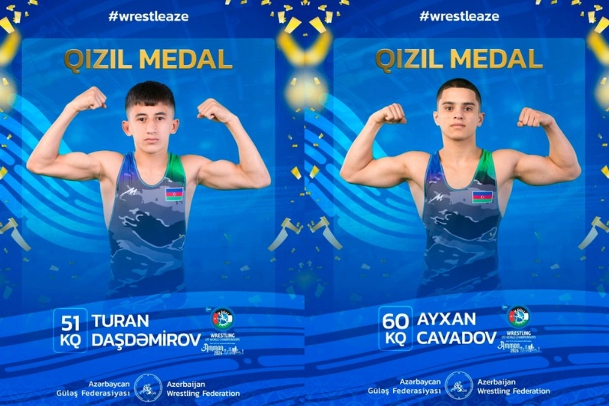 Два азербайджанских борца завоевали золотые медали чемпионата мира U-17