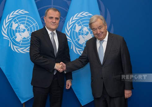 Джейхун Байрамов обсудил с Антониу Гутерришем нормализацию между Баку и Ереваном