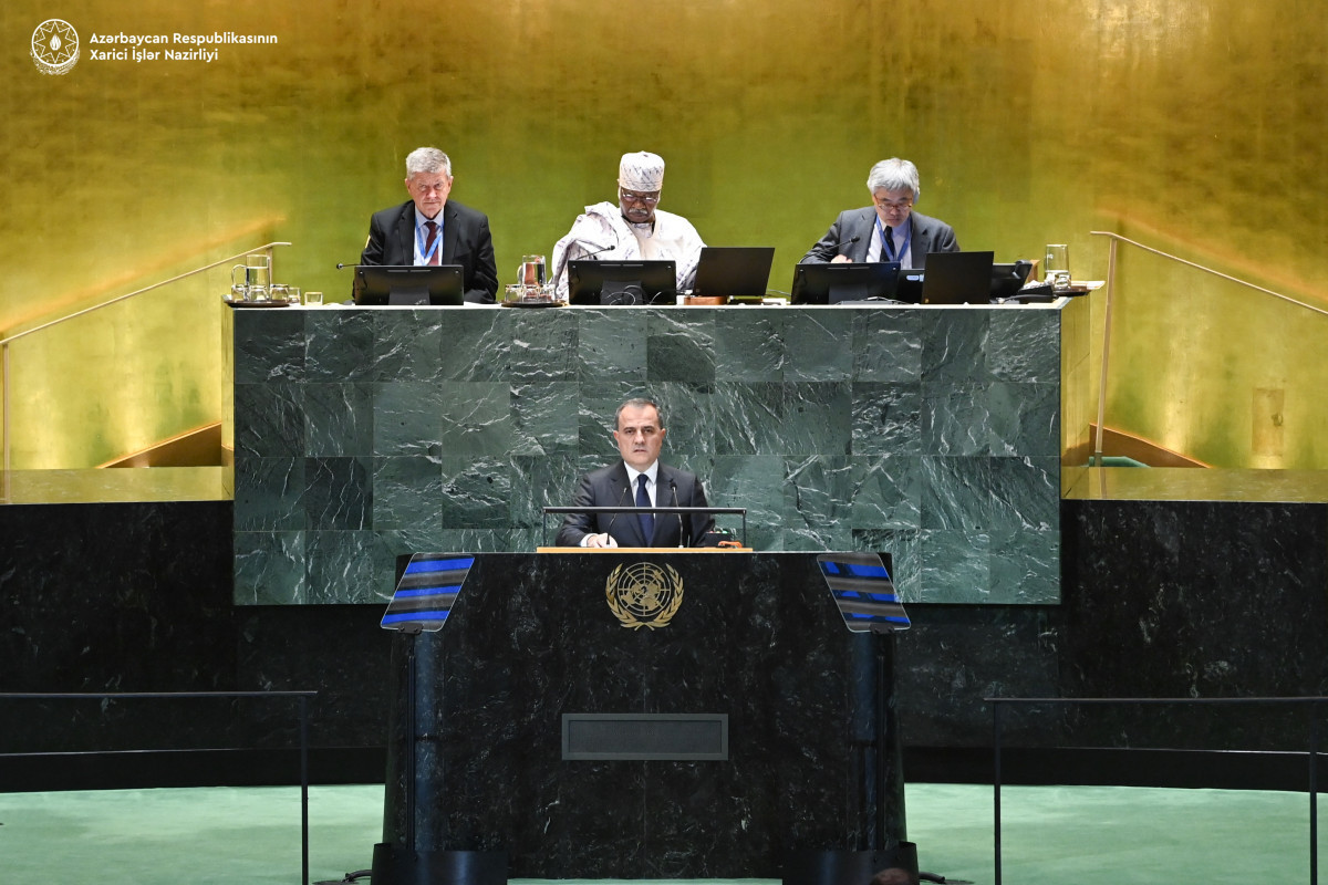 Джейхун Байрамов выступил на "Саммите будущего" в рамках 79-й сессии Генеральной Ассамблеи ООН