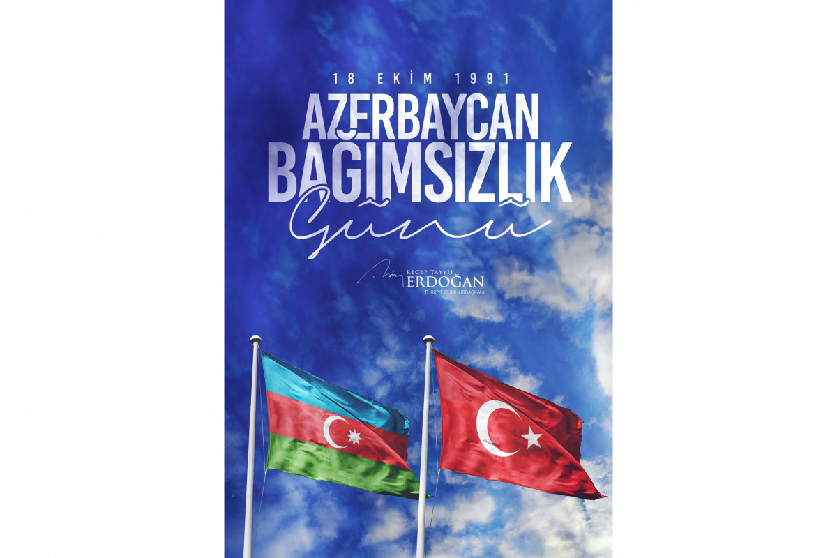 Эрдоган поделился публикацией по случаю Дня восстановления независимости Азербайджана