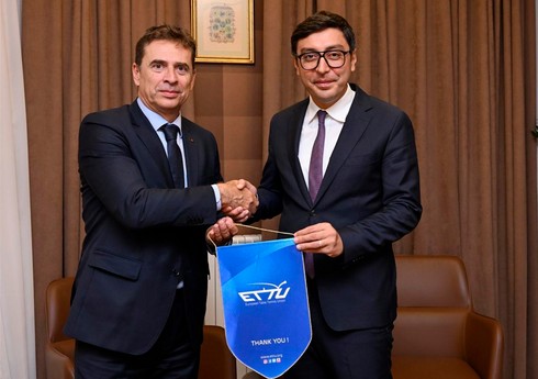 Фарид Гаибов принял исполнительного президента Европейского союза настольного тенниса