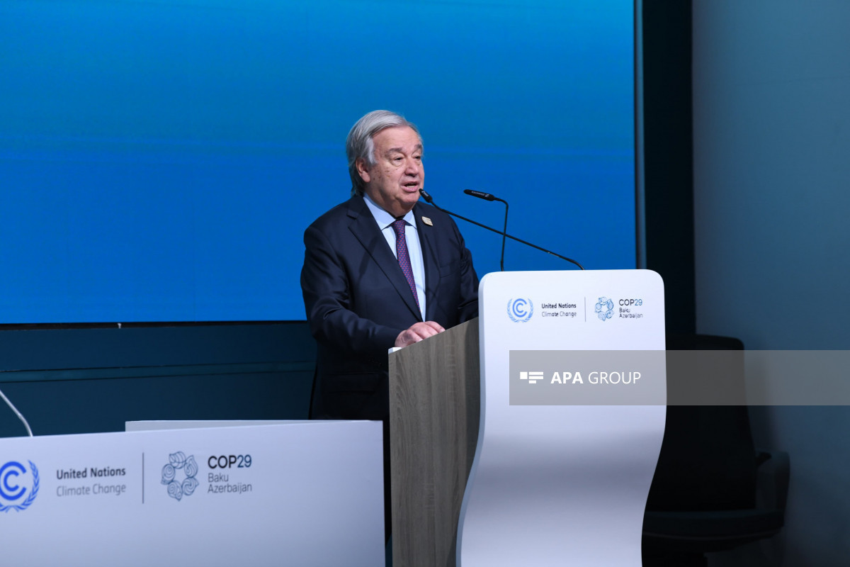 Генсек ООН: Стороны нуждаются в импульсе, чтобы прийти к окончательному результату по вопросу климатических финансов