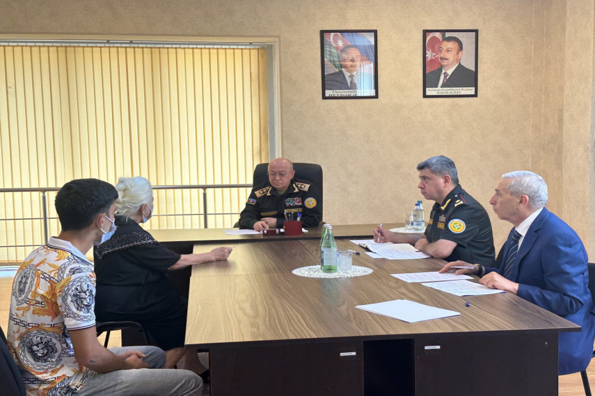 Глава МЧС Азербайджана принял граждан в Агдаше-ФОТО