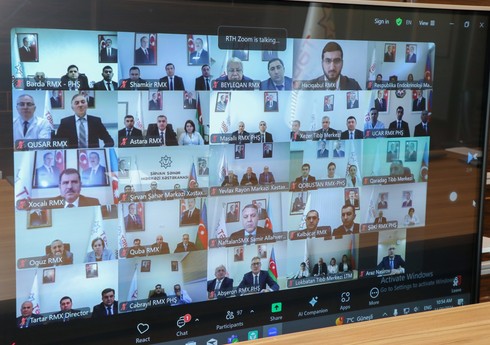 Глава TƏBİB провел совещание по итогам деятельности подведомственных медучреждений
