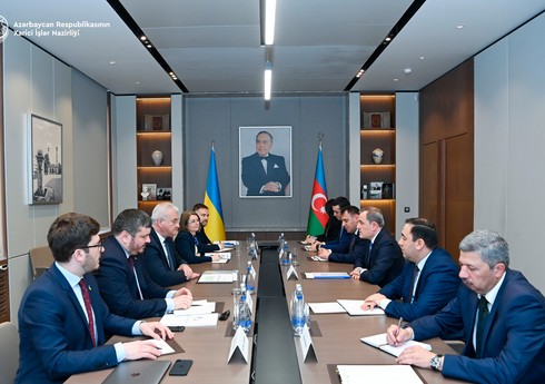 Главы МИД Азербайджана и Украины провели переговоры в расширенном составе