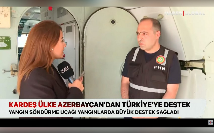 Haber Global: Азербайджан оказывает Турции большую поддержку в борьбе с лесными пожарами - ВИДЕО