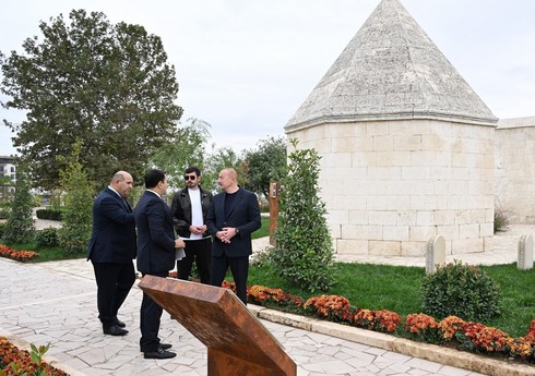 Ильхам Алиев принял участие в открытии после реставрации комплекса Имарет в Агдаме