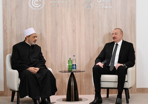 Ильхам Алиев встретился с верховным имамом Ахмедом Мухаммадом Ат-Тайебом