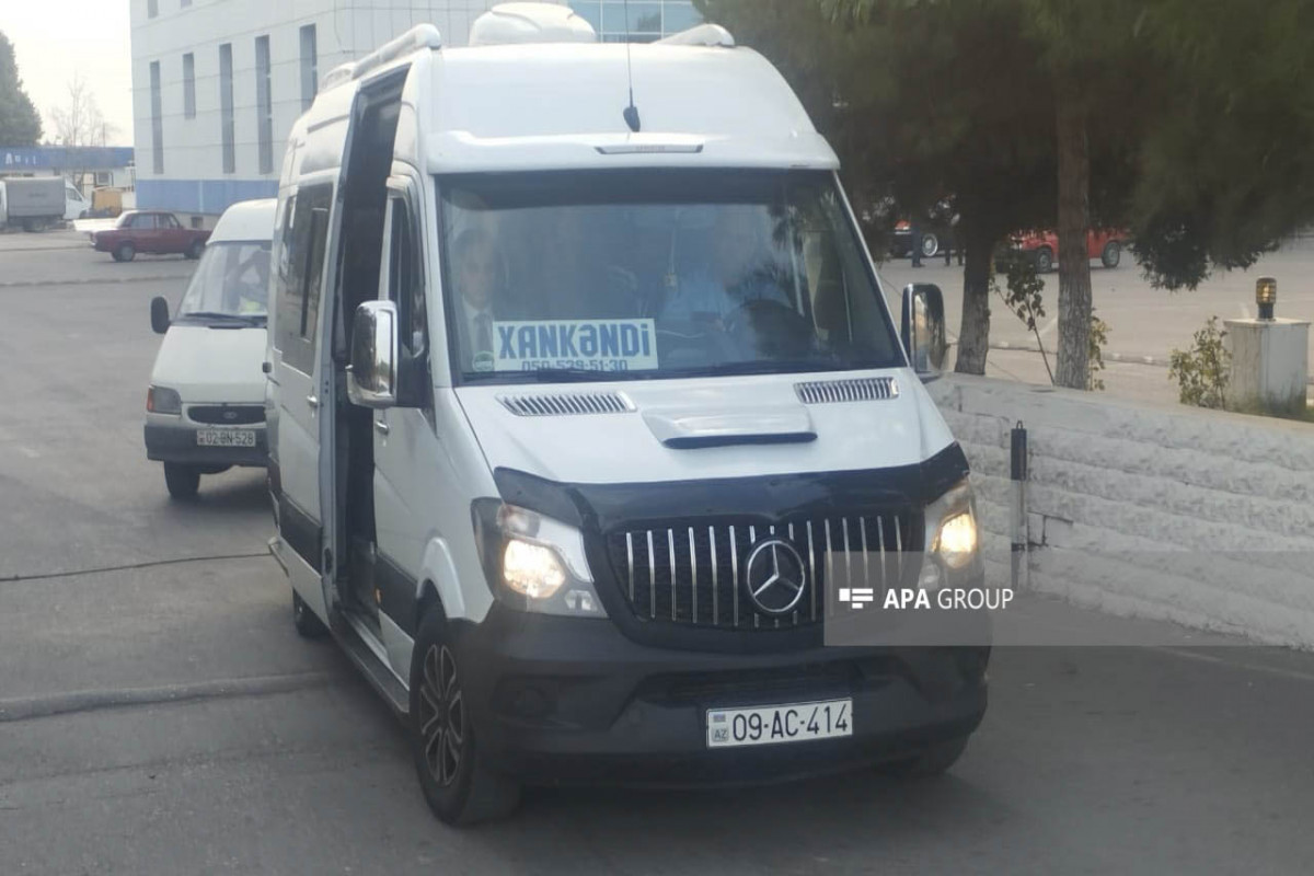 Из Барды по маршруту Ходжалы-Ханкенди отправился первый автобусный рейс-ФОТО