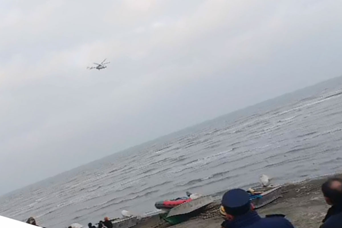 К поискам рыбаков, пропавших в море на юго-востоке Азербайджана, привлечен вертолет - ФОТО-ОБНОВЛЕНО-ВИДЕО