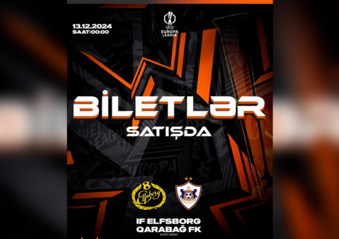 Лига Европы УЕФА: Билеты для болельщиков "Карабаха" на выездной матч с "Эльфсборгом" поступят в продажу завтра