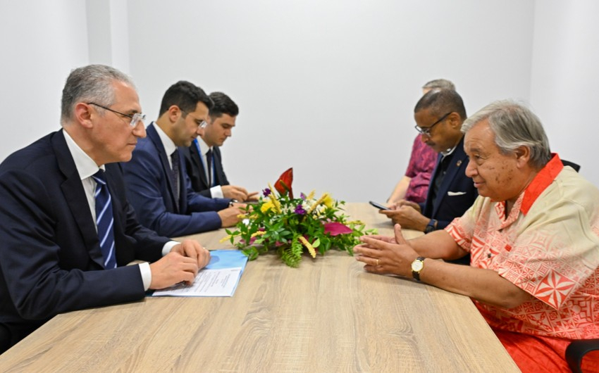 Мухтар Бабаев встретился с генсеком ООН - ВИДЕО