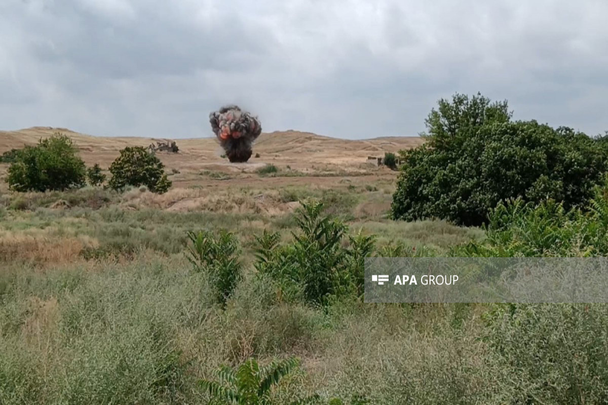 На освобожденных территориях Азербайджана в апреле обнаружена 381 мина и 3047 НРБ