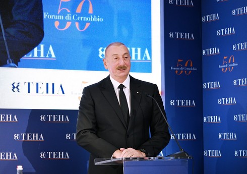 На странице президента Ильхама Алиева в соцсетях опубликован ролик об участии в форуме в Черноббио