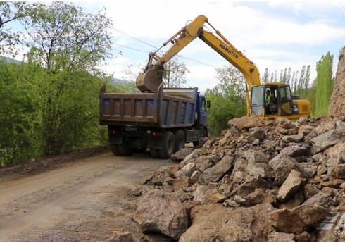На западе Азербайджана началась реконструкция автодороги Зурнабад-Гянджа-Молладжалилли