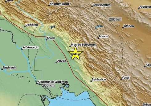 На западе Ирана произошло сильное землетрясение