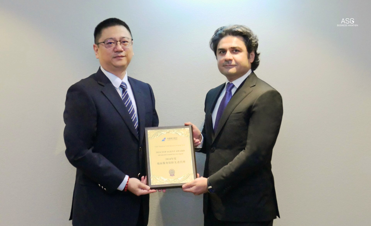 Оператор наземного обслуживания Международного аэропорта Гейдар Алиев удостоен награды Top Agent Award от China Southern Airlines