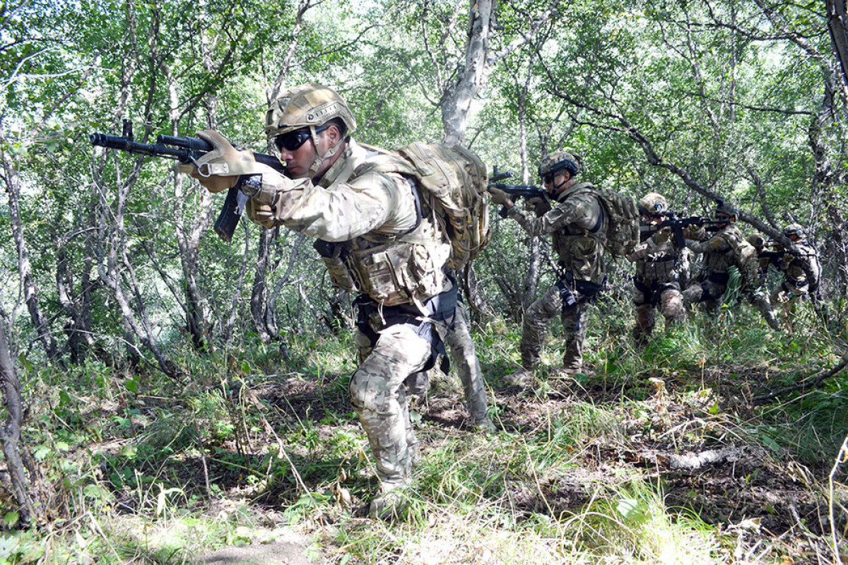 Подразделения морской пехоты ВМС Азербайджана проводят учения – ВИДЕО