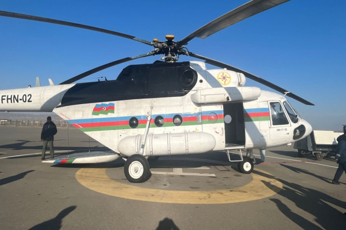 Посредством вертолета МЧС Азербайджана проведена очередная вакцинация диких животных -ВИДЕО