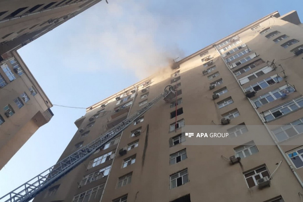 Пожар в многоэтажном жилом доме в Баку потушен -ВИДЕО-ОБНОВЛЕНО