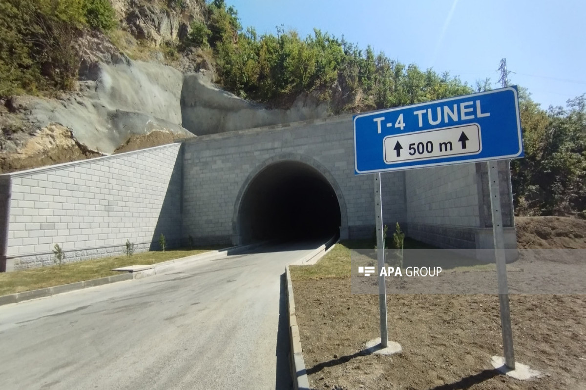 Представители СМИ ознакомились с работой, проделанной на автодороге Тоганалы-Кяльбаджар-Истису и в 4-м тоннеле – ФОТО