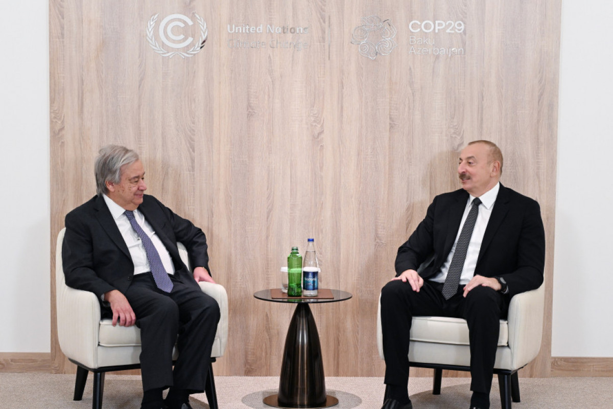Президент Азербайджана встретился с генсеком ООН -ОБНОВЛЕНО