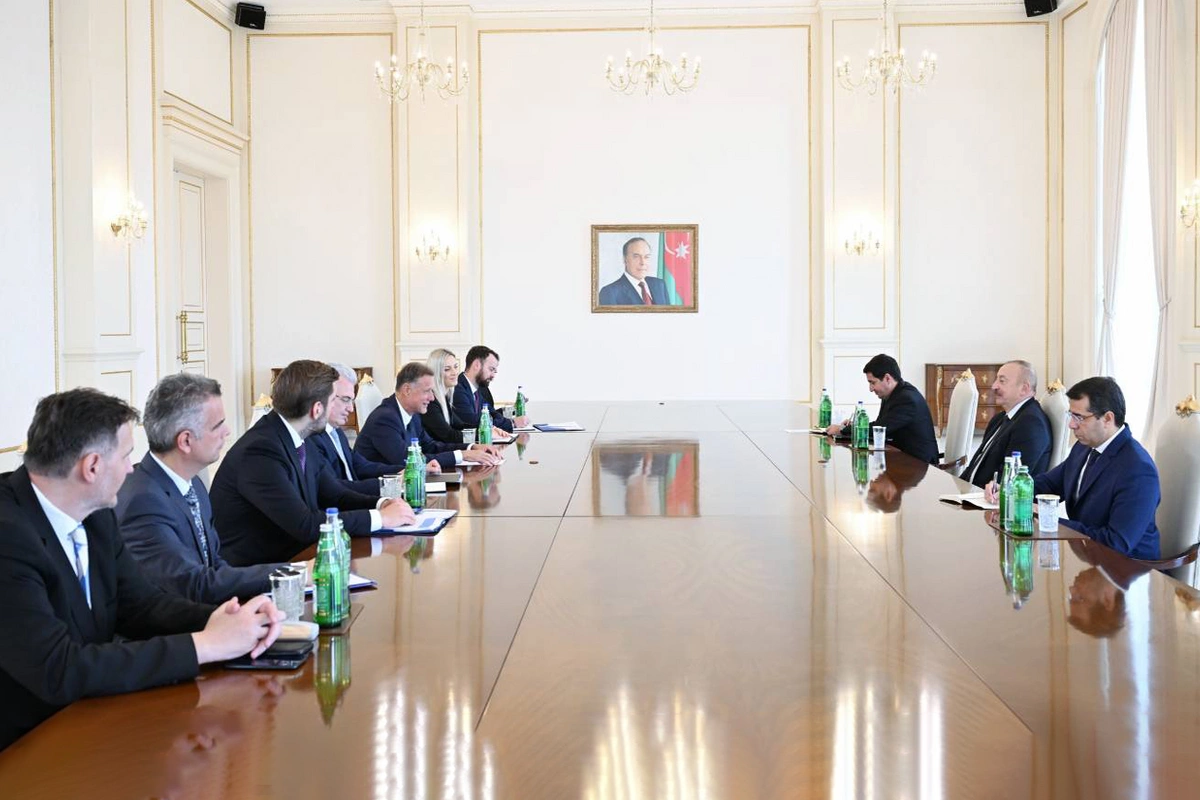 Президент Ильхам Алиев принял делегацию парламента Хорватии
