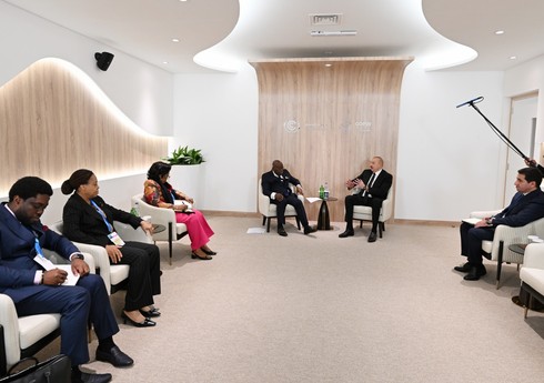 Президент Ильхам Алиев встретился с президентом Ганы