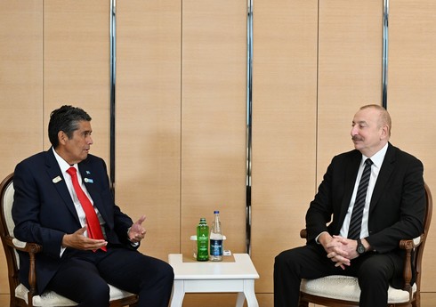 Президент Ильхам Алиев встретился с президентом Палау