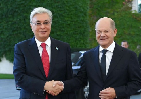 Президент Казахстана в Астане принял канцлера Германии