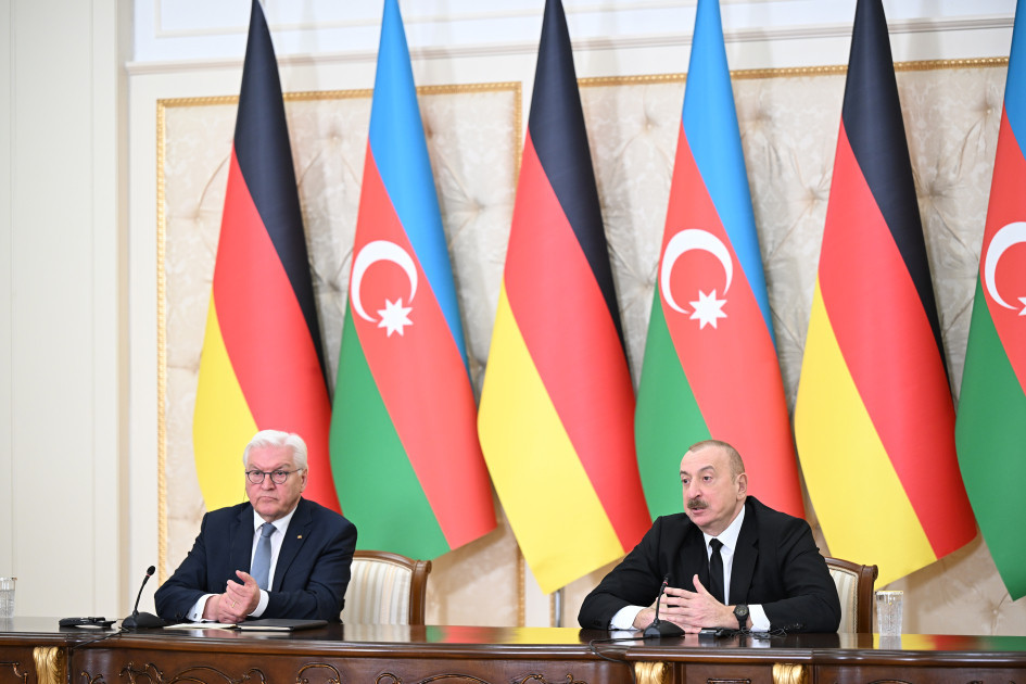 Президенты Азербайджана и Германии выступили с заявлениями для прессы - ОБНОВЛЕНО-2