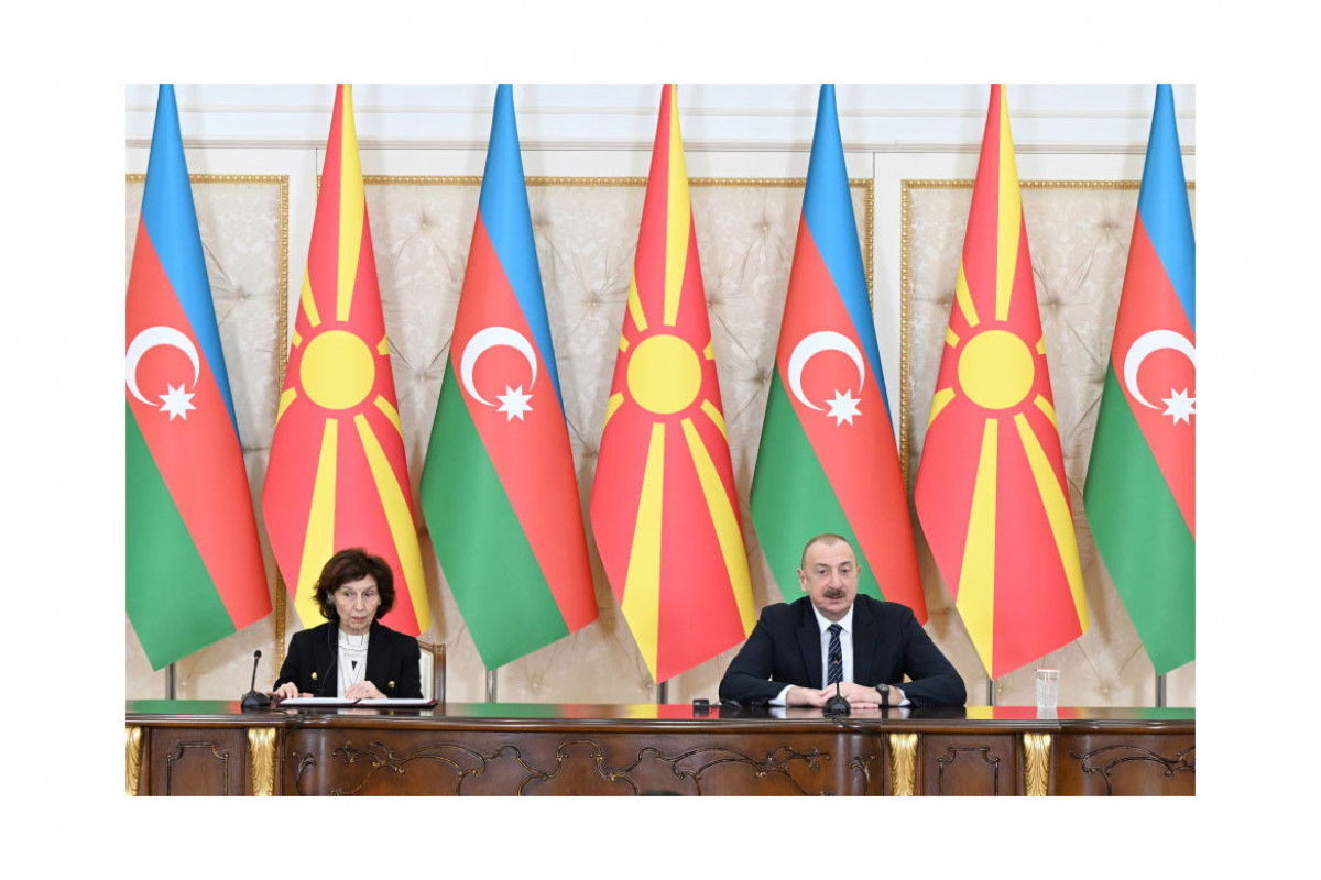 Президенты Азербайджана и Северной Македонии выступили с заявлениями для прессы-ОБНОВЛЕНО