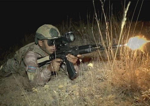 Проведены тактико-специальные учения с подразделениями спецназа Нахчывана