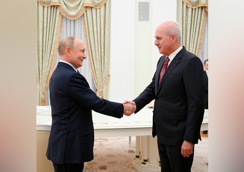 Путин провел в Кремле встречу с председателем Великого нацсобрания Турции