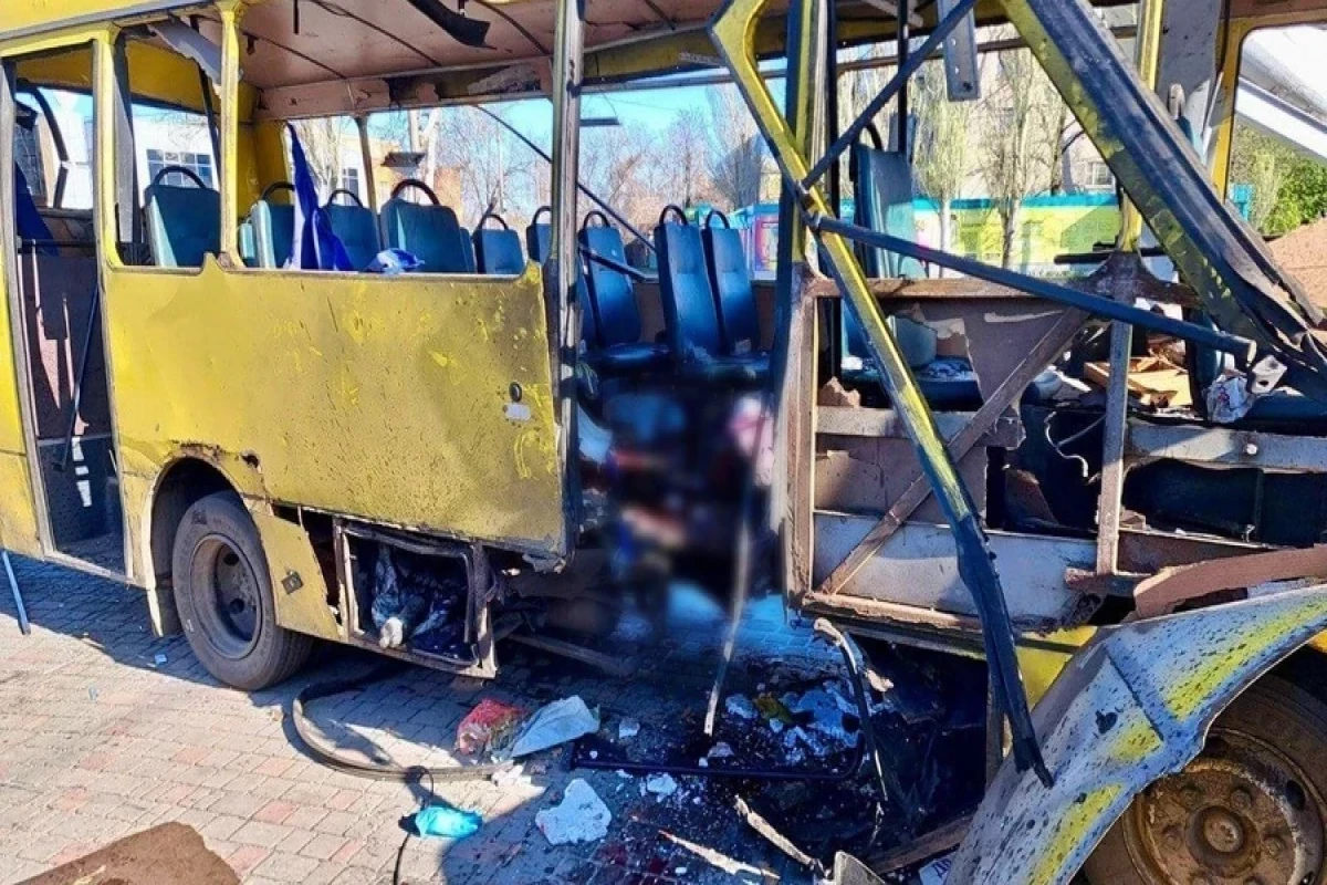 Россия ударила по автобусу в Украине: 3 погибших, 16 пострадавших-ФОТО-ОБНОВЛЕНО