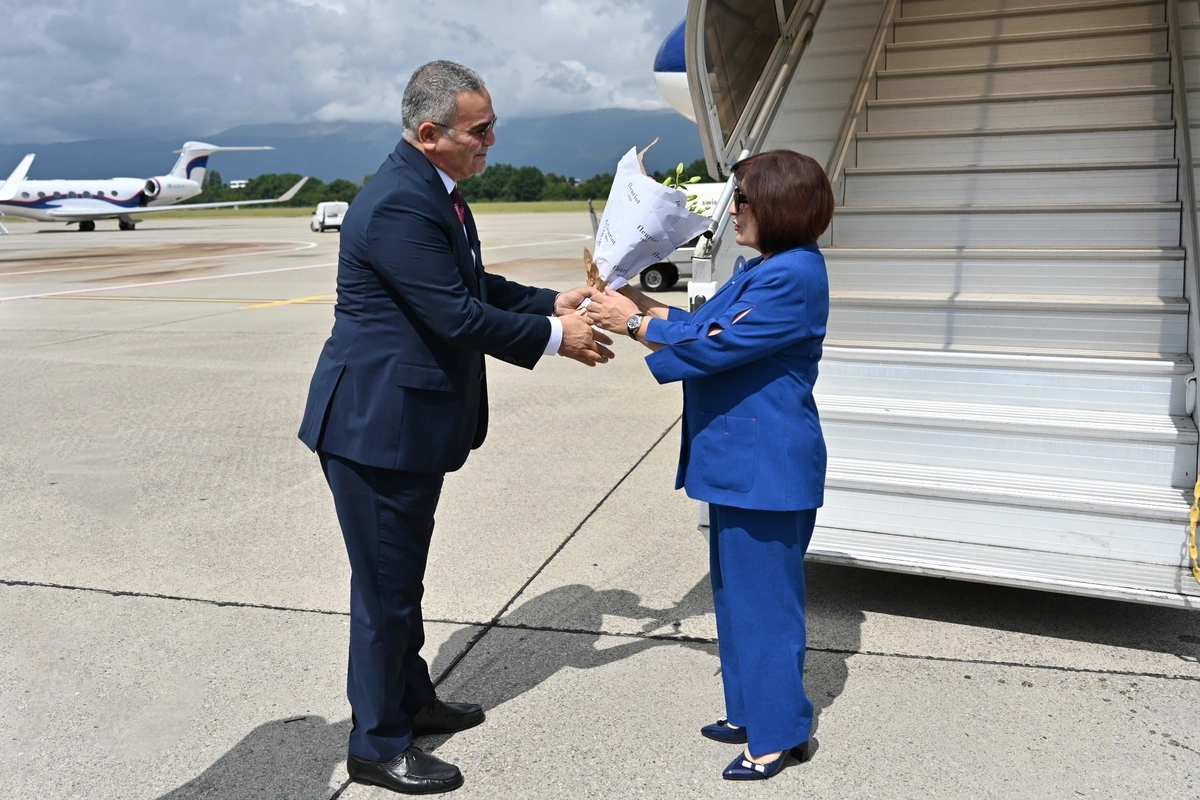 Сахиба Гафарова прибыла в Женеву с рабочим визитом