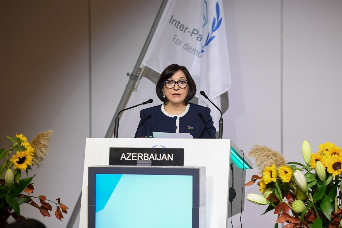 Сахиба Гафарова выступила на 149-й ассамблее Межпарламентского союза-ФОТО