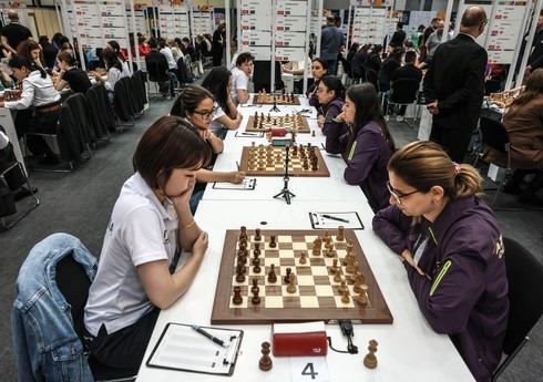 Шахматная олимпиада: Женская сборная Азербайджана одержала победу во втором туре