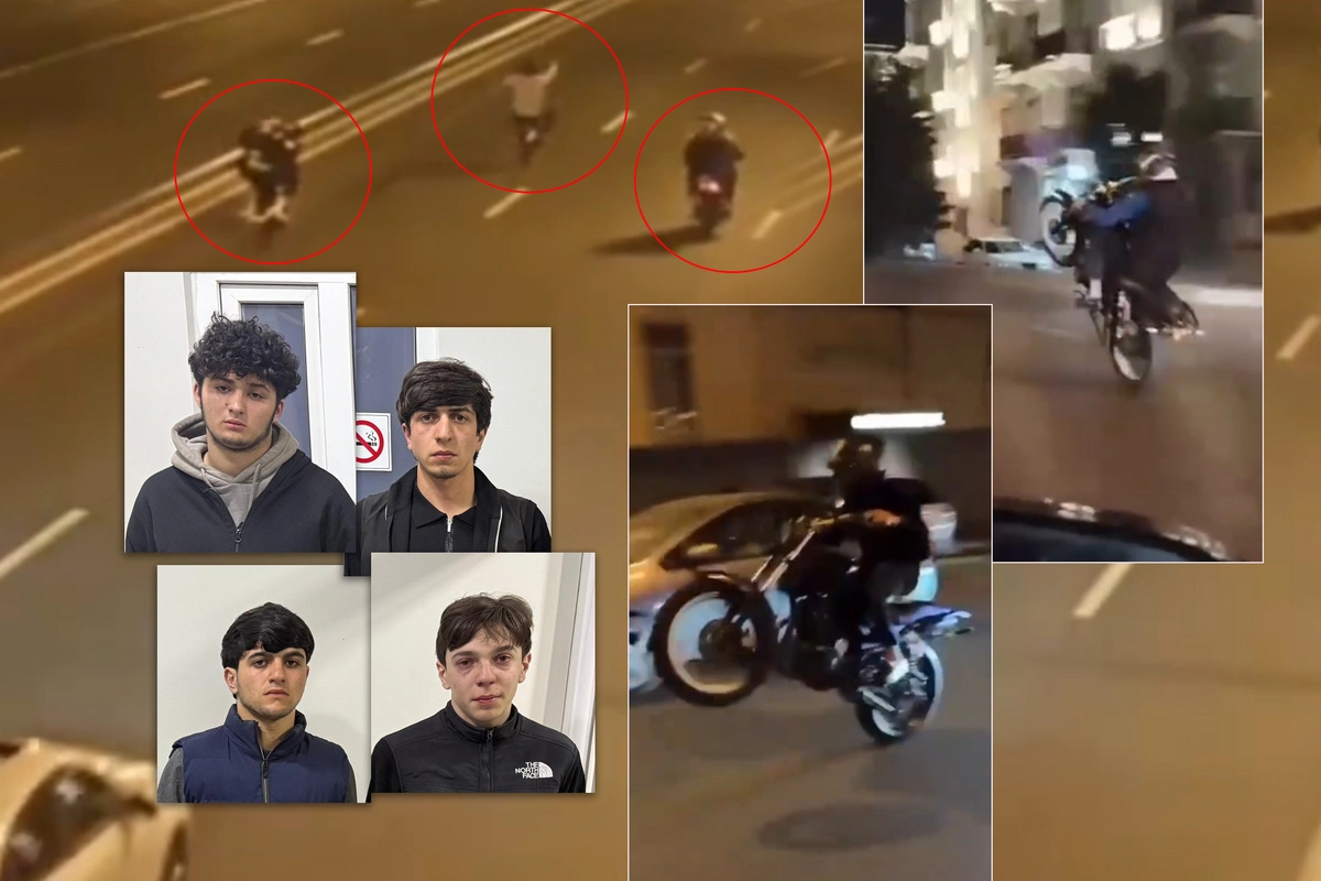 Шоу на колесах закончилось арестом: в Баку задержаны лихачи на мотоциклах