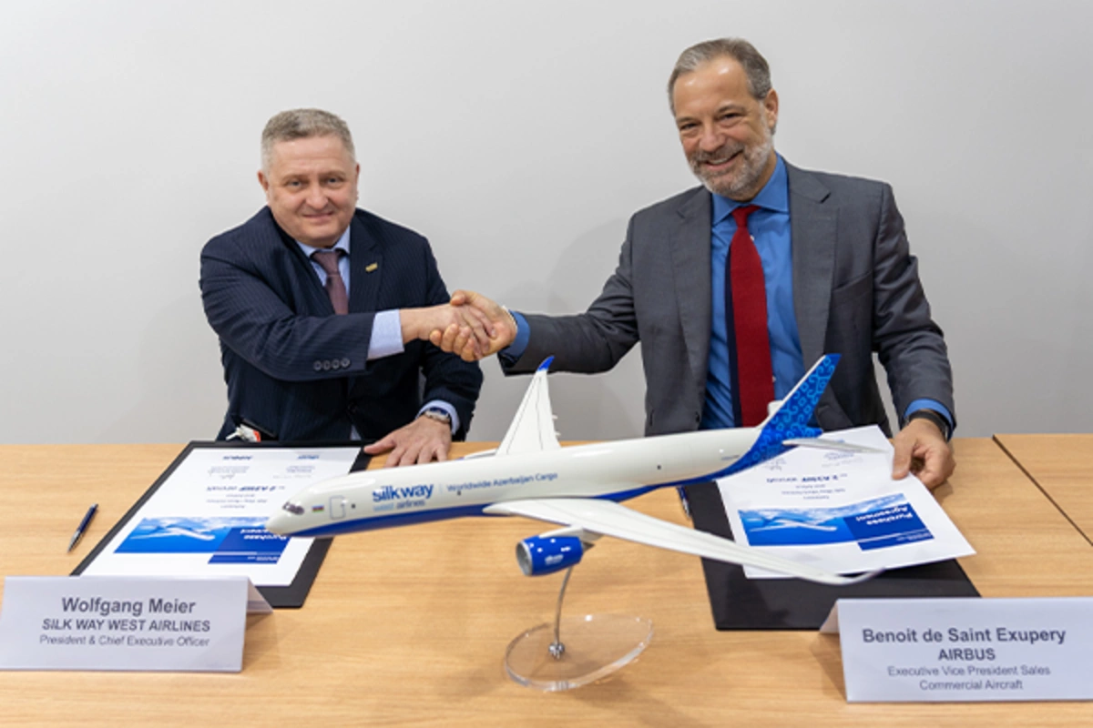 Silk Way West Airlines расширяет свой флот двумя дополнительными грузовыми самолетами Airbus A350F